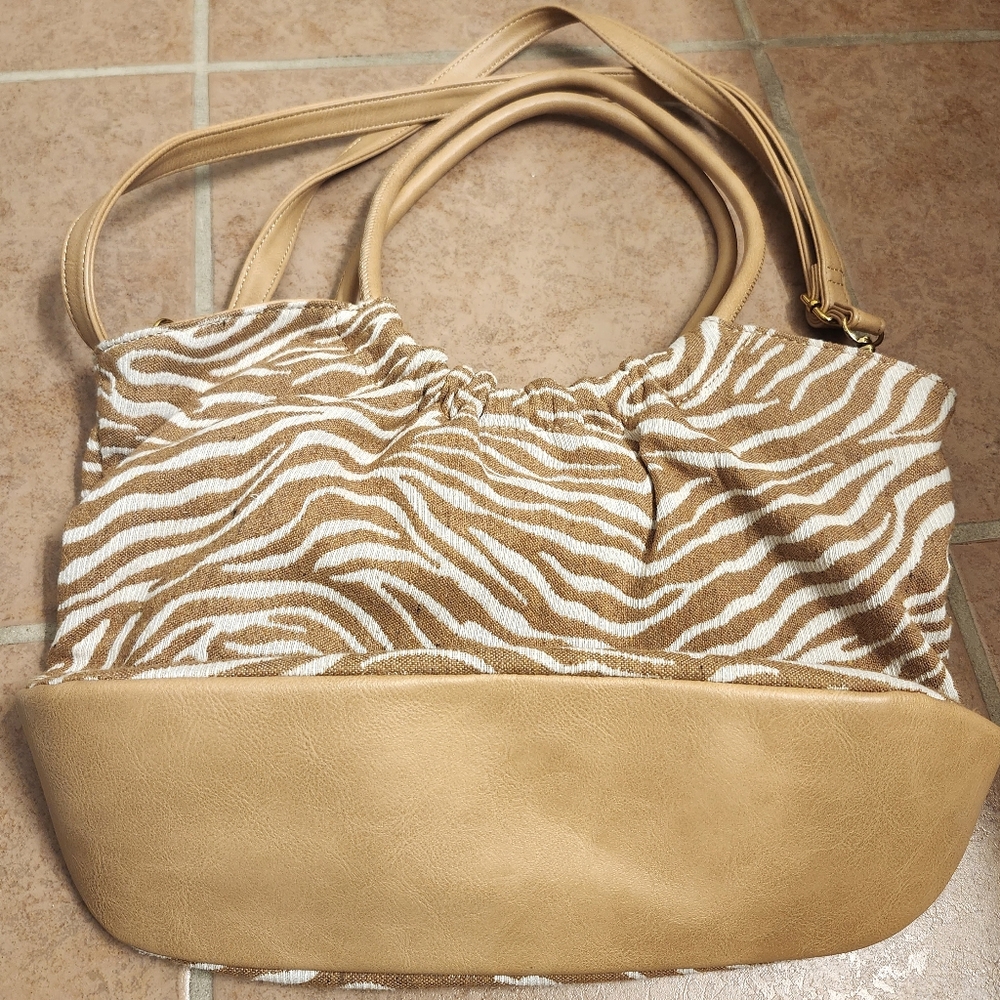 Rachel Zoe Tan Zebra Print Women's Bag